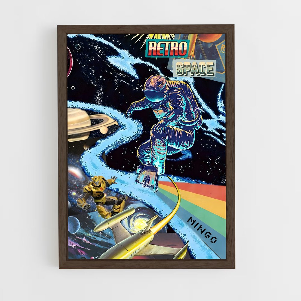 Poster Vintage cosmos énigmatique – affiche Espace rétro (vue 5)